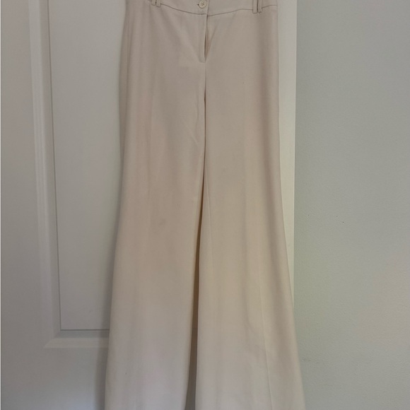 Apostrophe essentials women’s beige cream wide leg trousers dress pants size 2 - Picture 1 of 4